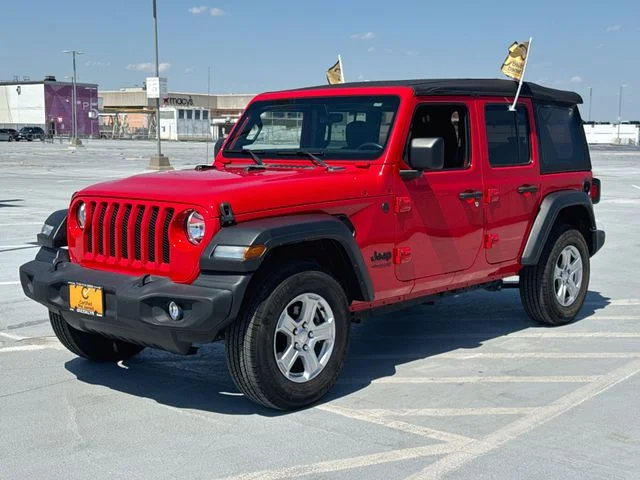 Used 2022 Red Jeep Unlimited Sport S image 4