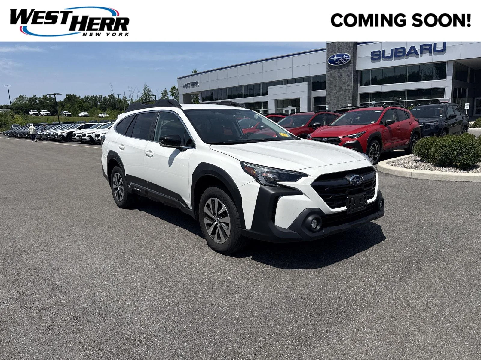 Used 2024 Crystal White Pearl Subaru Premium image 1