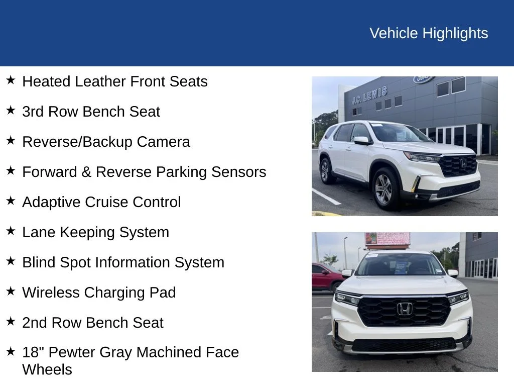 Certified Used 2025 Platinum White Pearl Honda EX-L image 26