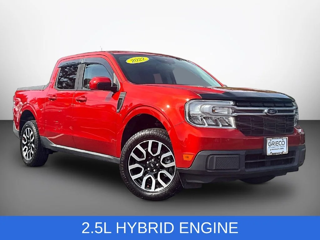 Used 2022 Red Ford Lariat image 1