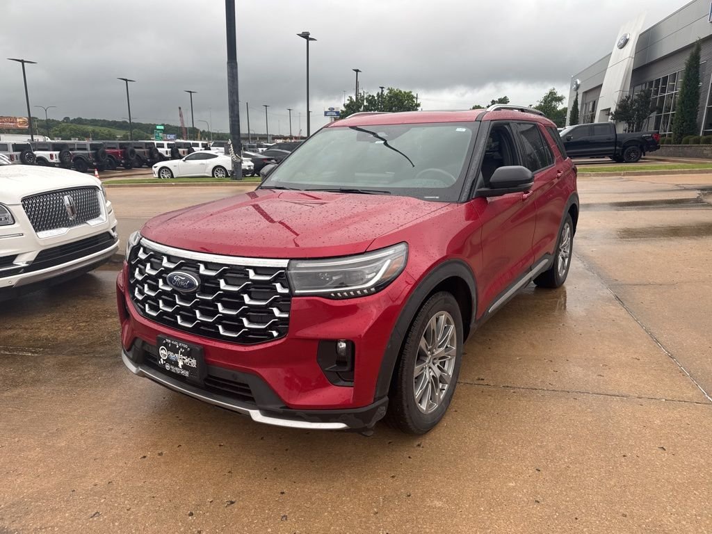 Certified Used 2025 Red Metallic Ford Platinum image 2