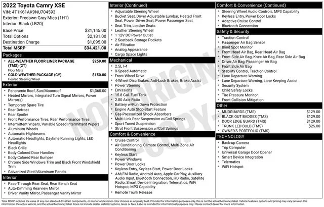 Certified Used 2022 Gray Toyota XSE image 10
