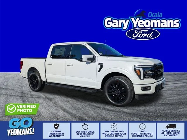 New 2026 Star White Metallic Tri-Coat Ford Lariat® image 1