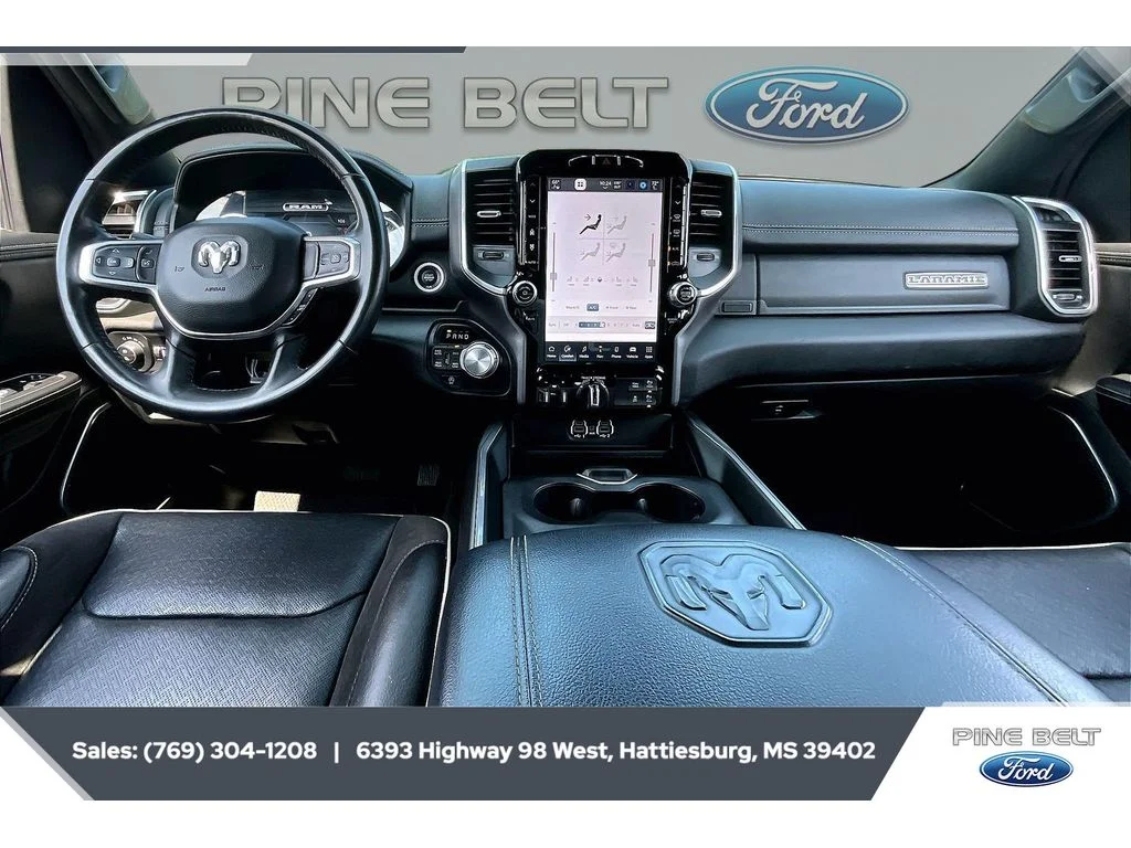 Used 2023 Ivory White Tri-Coat Pearlcoat Ram Laramie image 14
