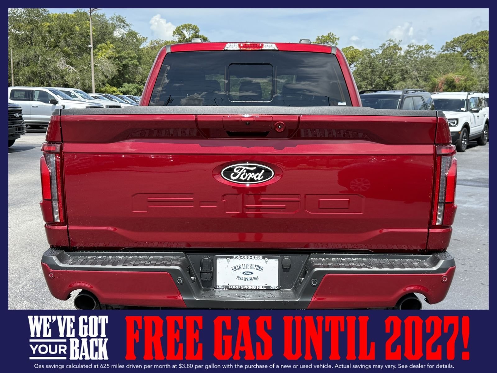 New 2026 Ruby Red Metallic Tinted Clearcoat Ford Lariat image 7