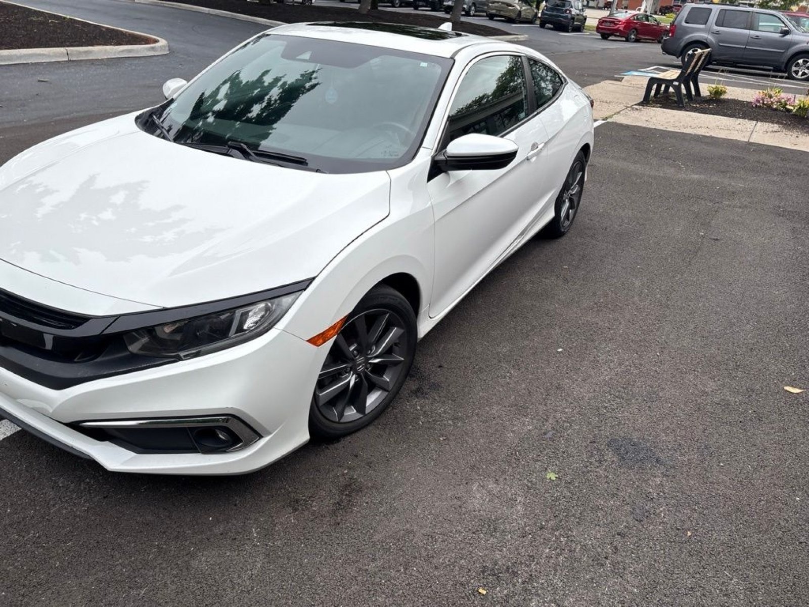 Certified Used 2019 Platinum White Pearl Honda EX image 4