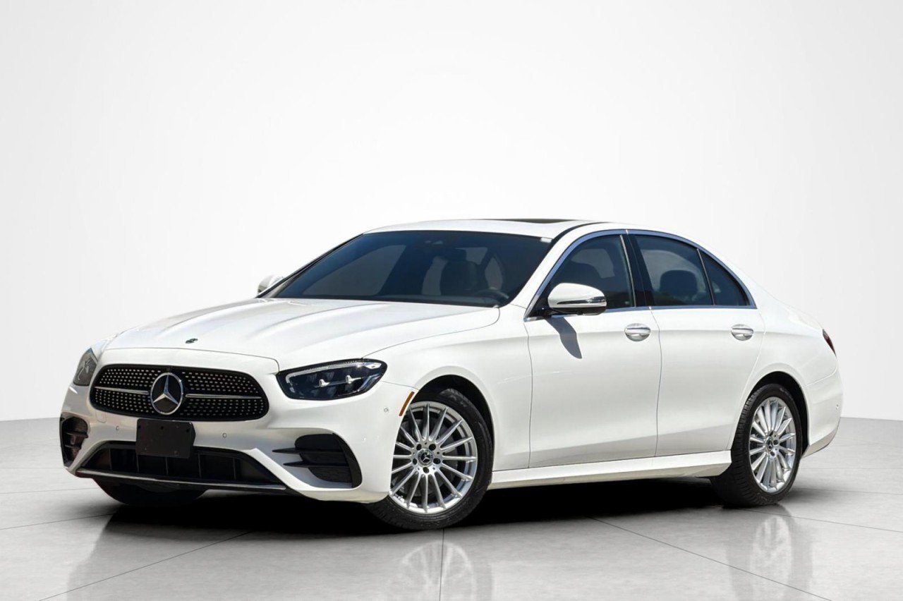 Certified Used 2022 Polar White Mercedes-Benz E 350 image 1