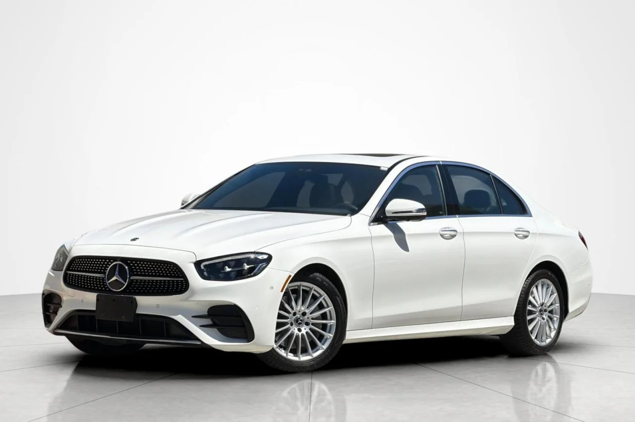 Certified Used 2022 Polar White Mercedes-Benz E 350 image 1