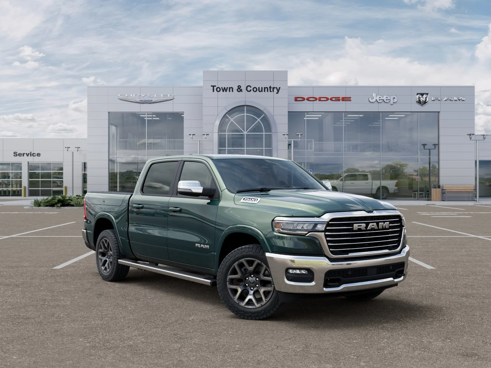 New 2026 Serrano-Green Metallic Exterior Paint RAM Laramie image 31