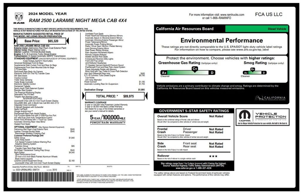 Certified Used 2024 Red Ram Laramie image 4