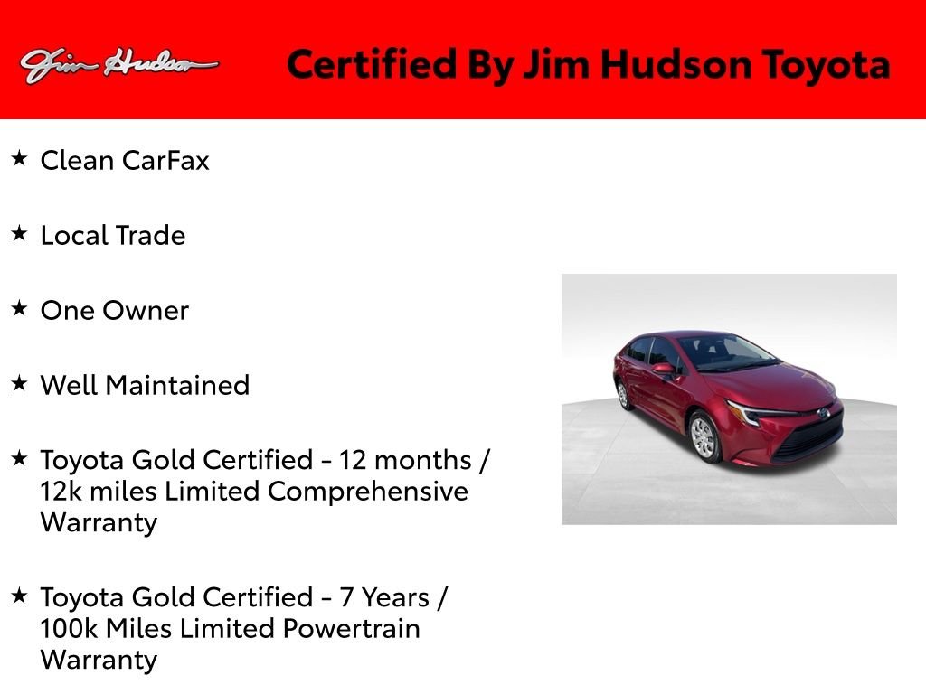 Used 2025 Red Toyota LE image 3