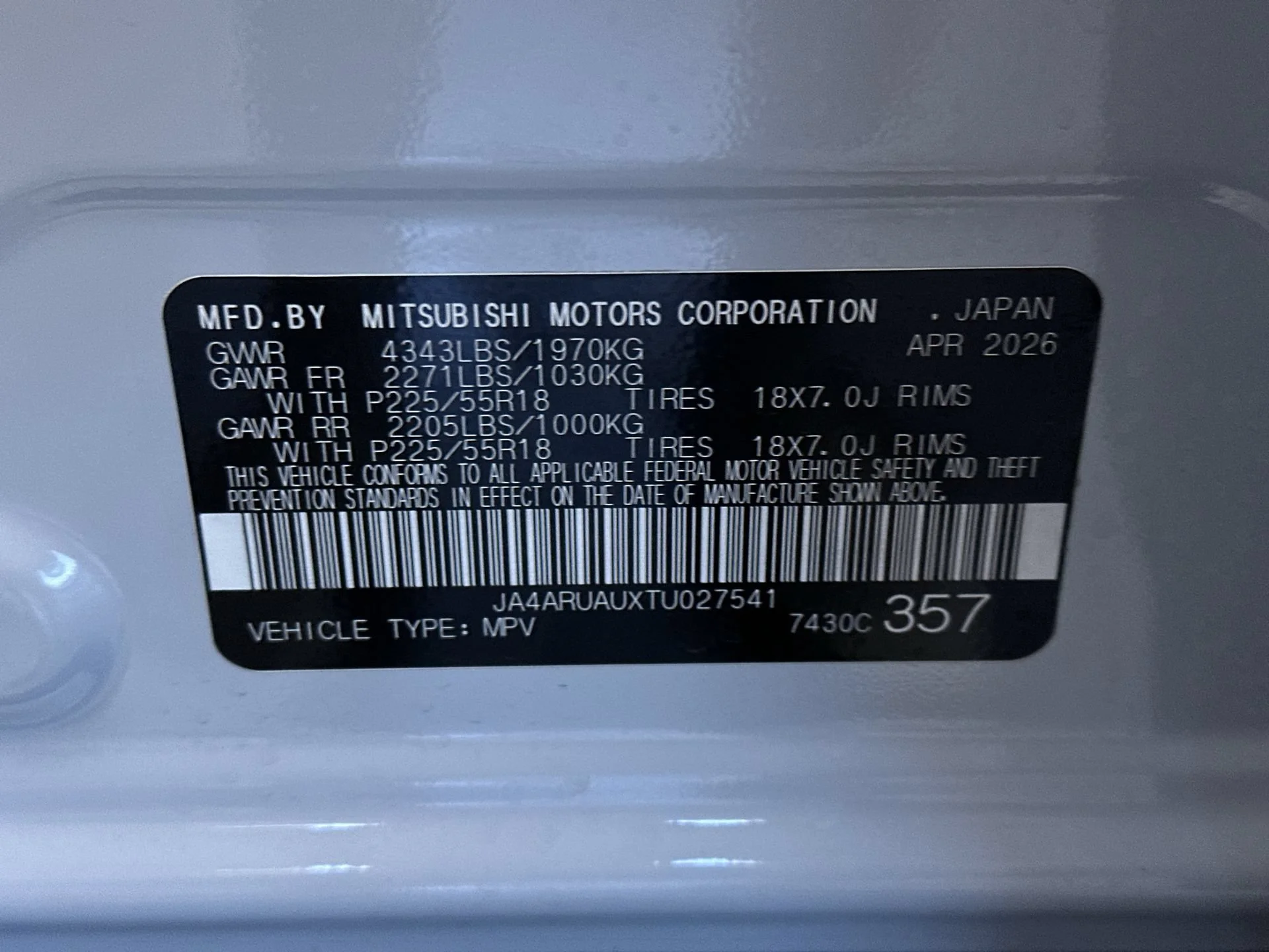 New 2026 White Diamond Mitsubishi ES image 13