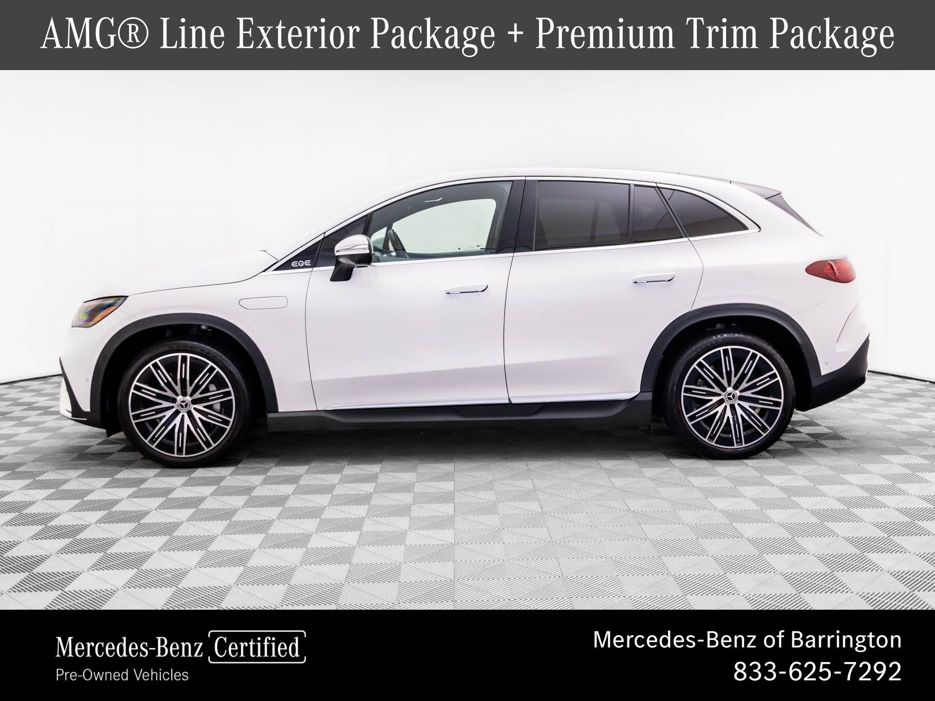 Certified 2023 Mercedes-Benz EQE SUV Base with VIN 4JGGM1CB3PA014030 for sale in Barrington, IL