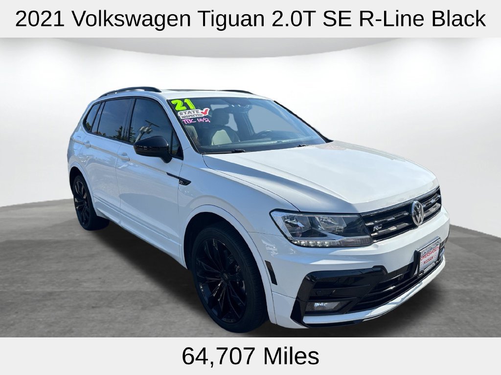 Used 2021 White Volkswagen 2.0T SE R-Line Black image 3