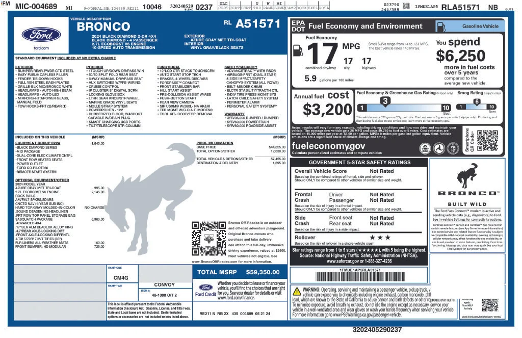 Certified Used 2024 Azure Gray Metallic Ford Black Diamond image 12
