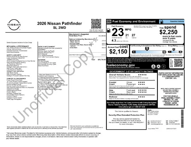 New 2026 Scarlet Ember Tintcoat Nissan SL image 32