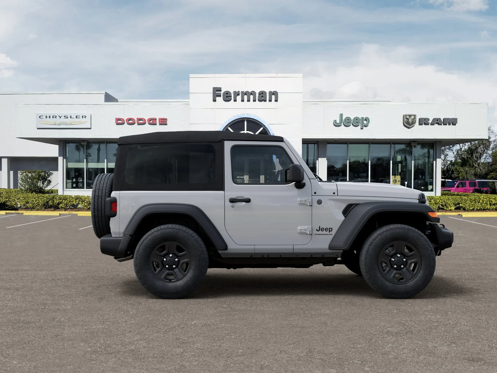 New 2026 Bright White Clear-Coat Exterior Paint Jeep Sport image 54
