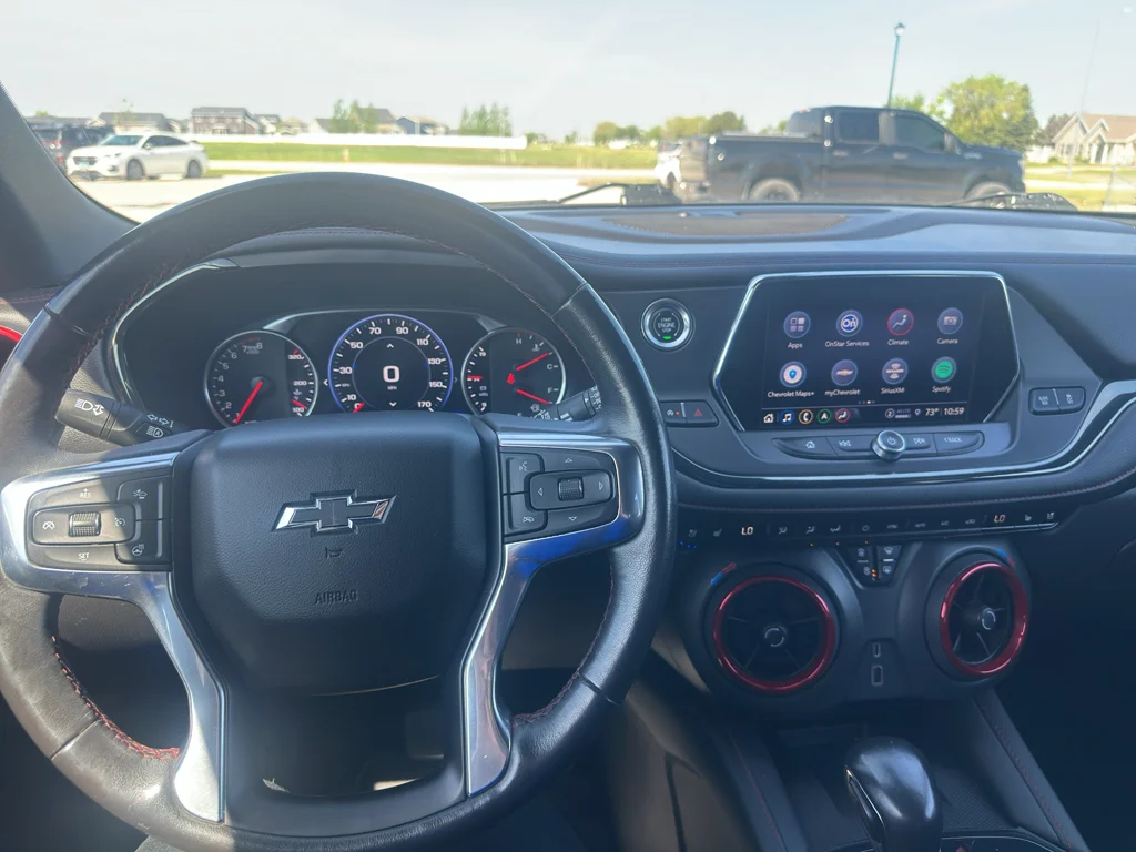 Used 2021 Bright Blue Metallic Chevrolet RS image 12