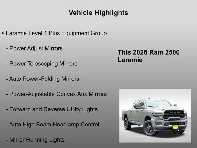 New 2026 Ceramic Gray Clear-Coat Exterior Paint RAM Laramie image 32
