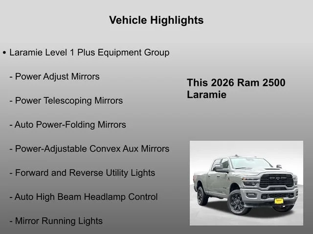 New 2026 Ceramic Gray Clear-Coat Exterior Paint RAM Laramie image 32