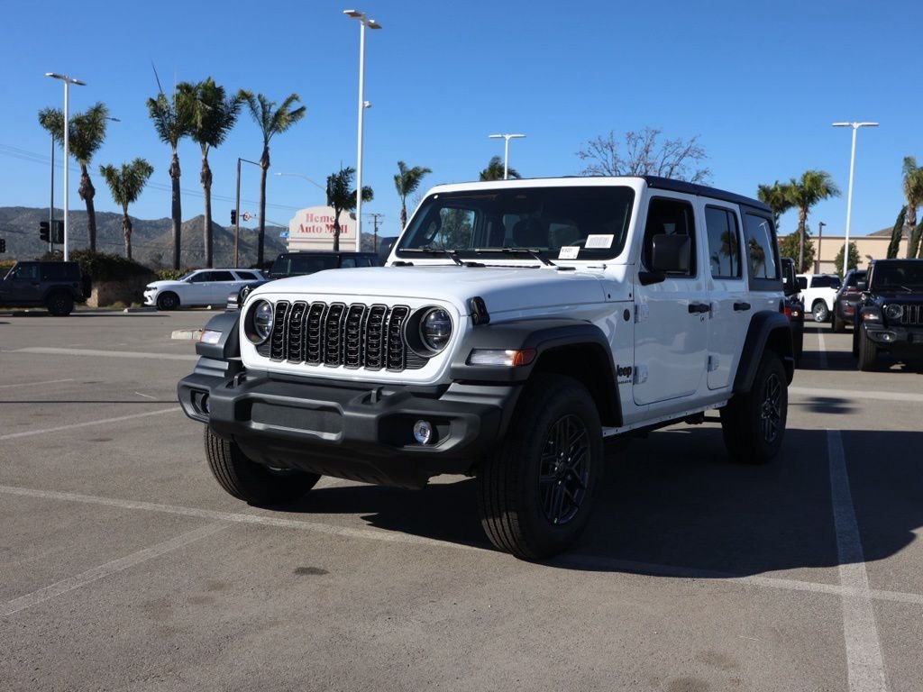 New 2026 Bright White Clear-Coat Exterior Paint Jeep Sport S image 7