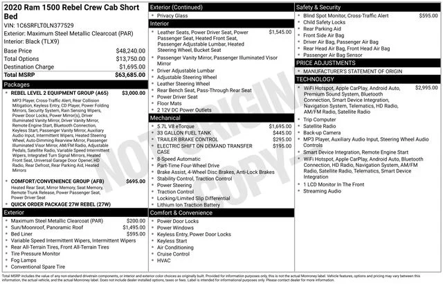 Used 2020 Gray Ram Rebel image 5