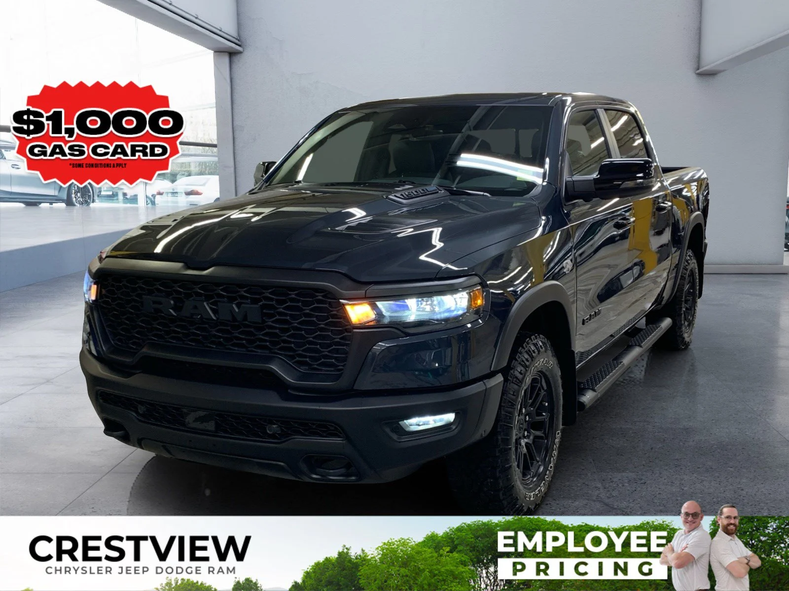 New 2026 FORGED BLUE METALLIC Ram Rebel image 1