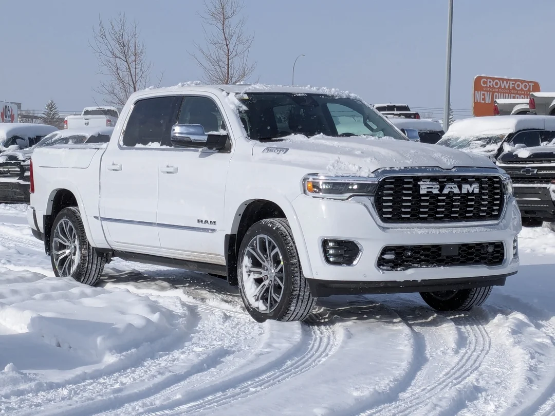 New 2026 White RAM Tungsten - - 4x4 - Hurricane HO Turbo - Multi-Function Tailgate - Prem Lthr & More! image 2