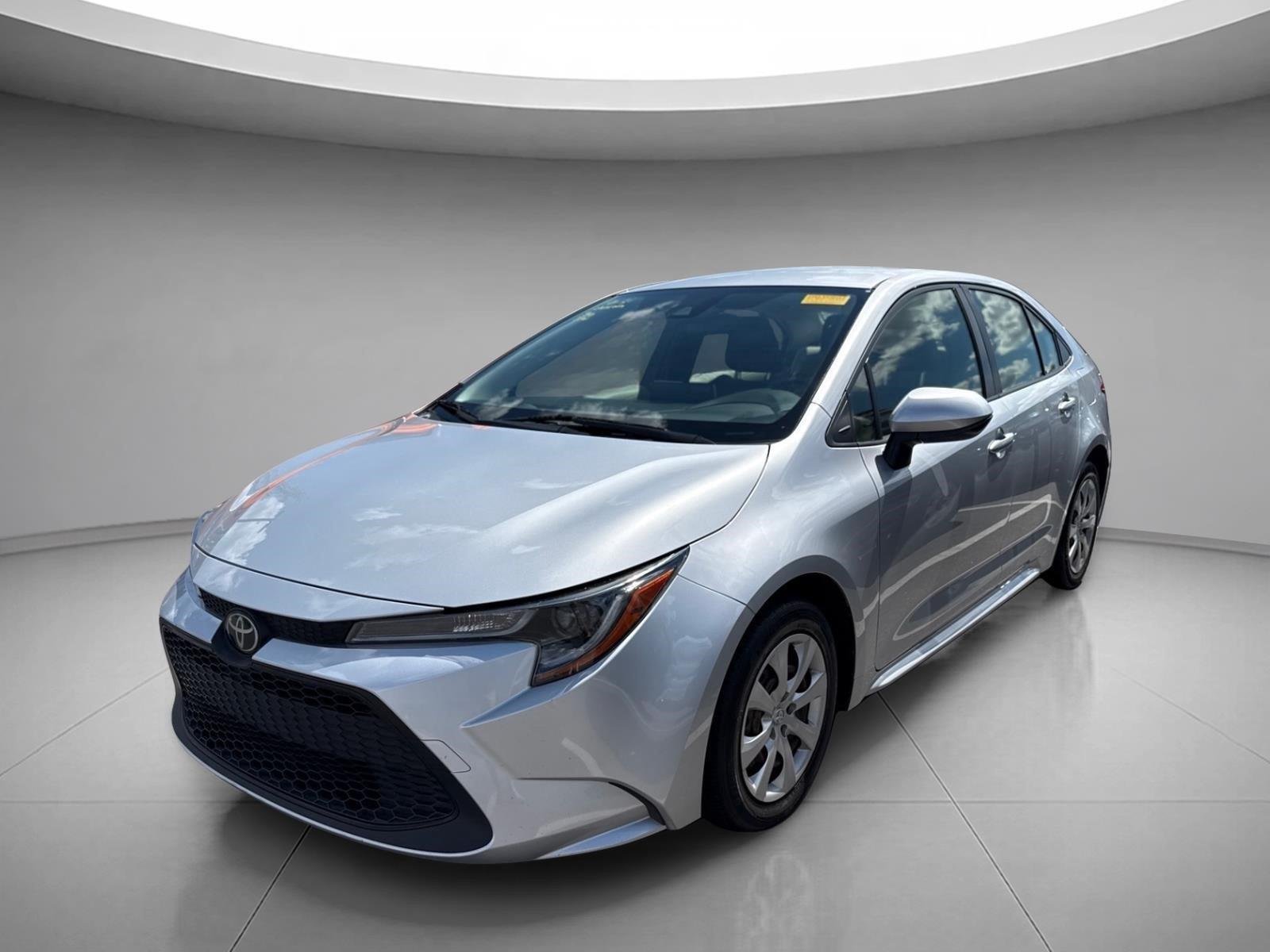Used 2020 Classic Silver Metallic Toyota LE image 1