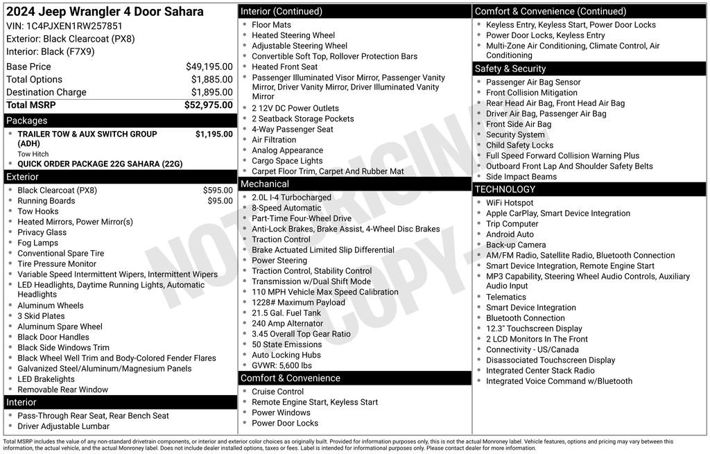 Used 2024 Black Jeep Sahara image 32