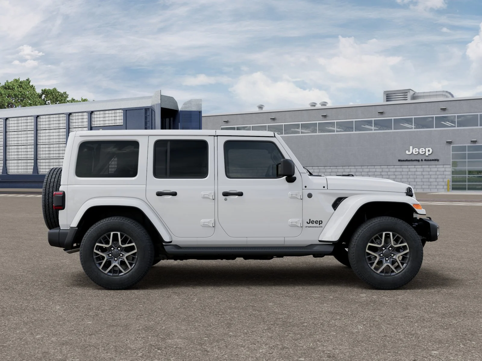 New 2026 Bright White Clear-Coat Exterior Paint Jeep Sahara IN-TRANSIT image 47