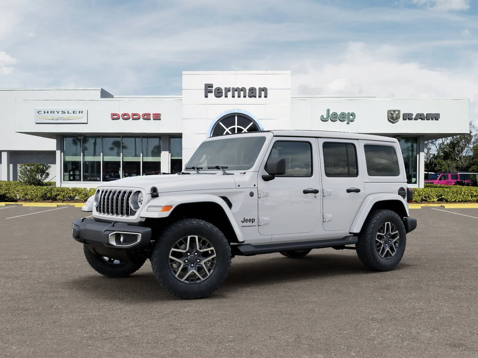 New 2026 Bright White Clear-Coat Exterior Paint Jeep Sahara image 3