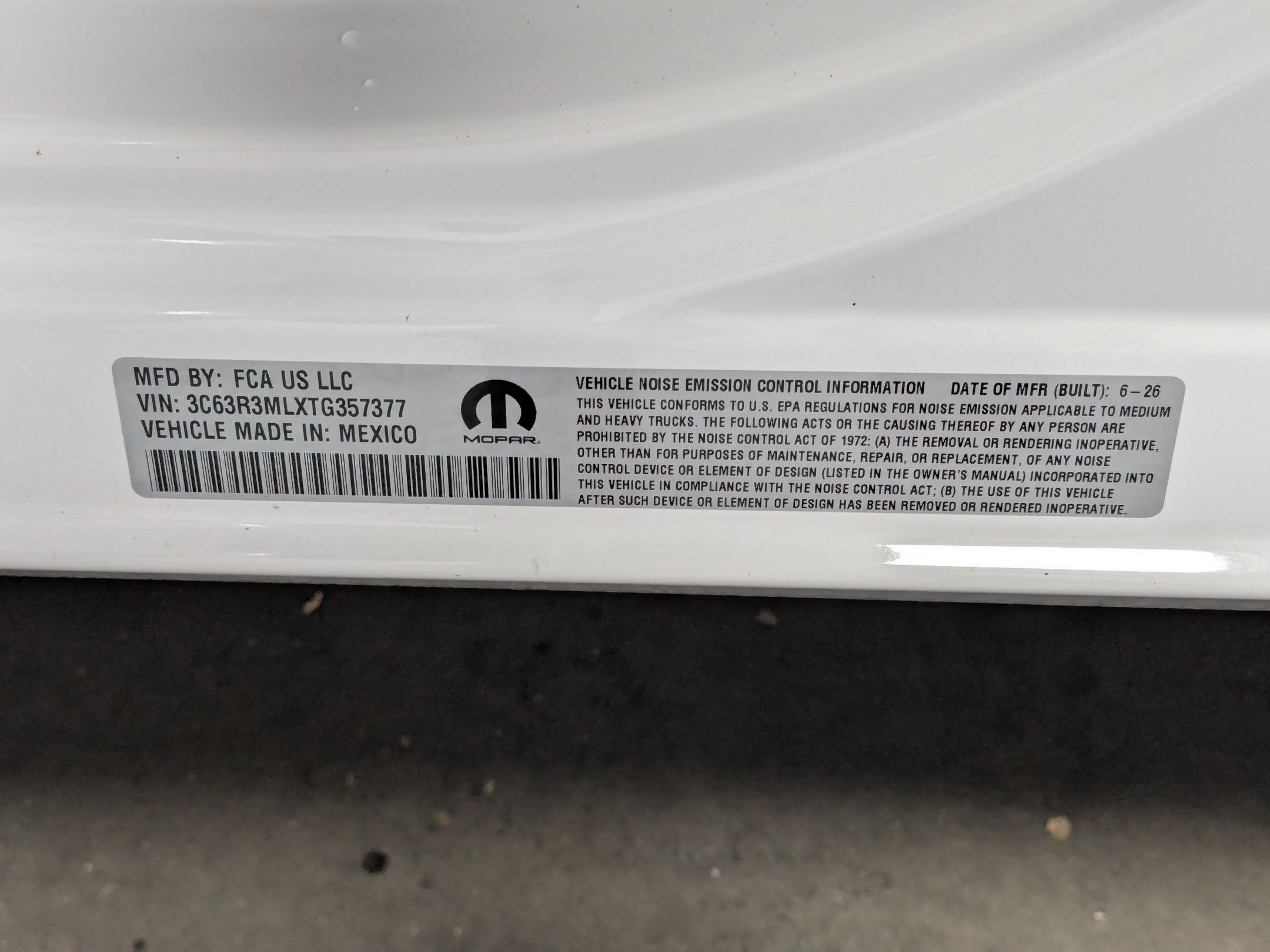 New 2026 Bright White Clear-Coat Exterior Paint RAM Laramie image 18
