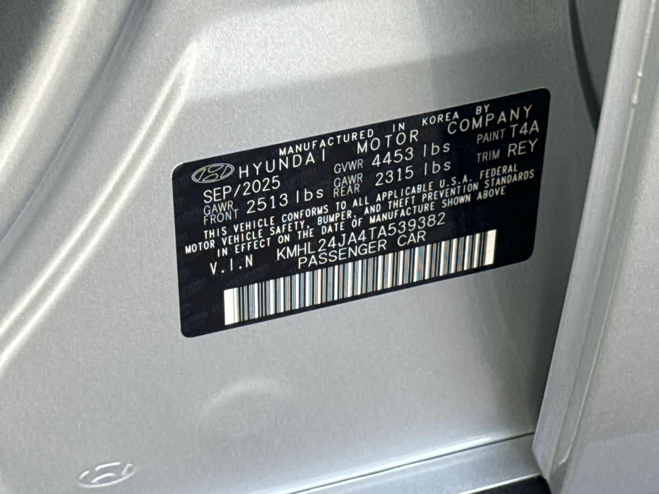 New 2026 Aero Silver Hyundai SE image 58
