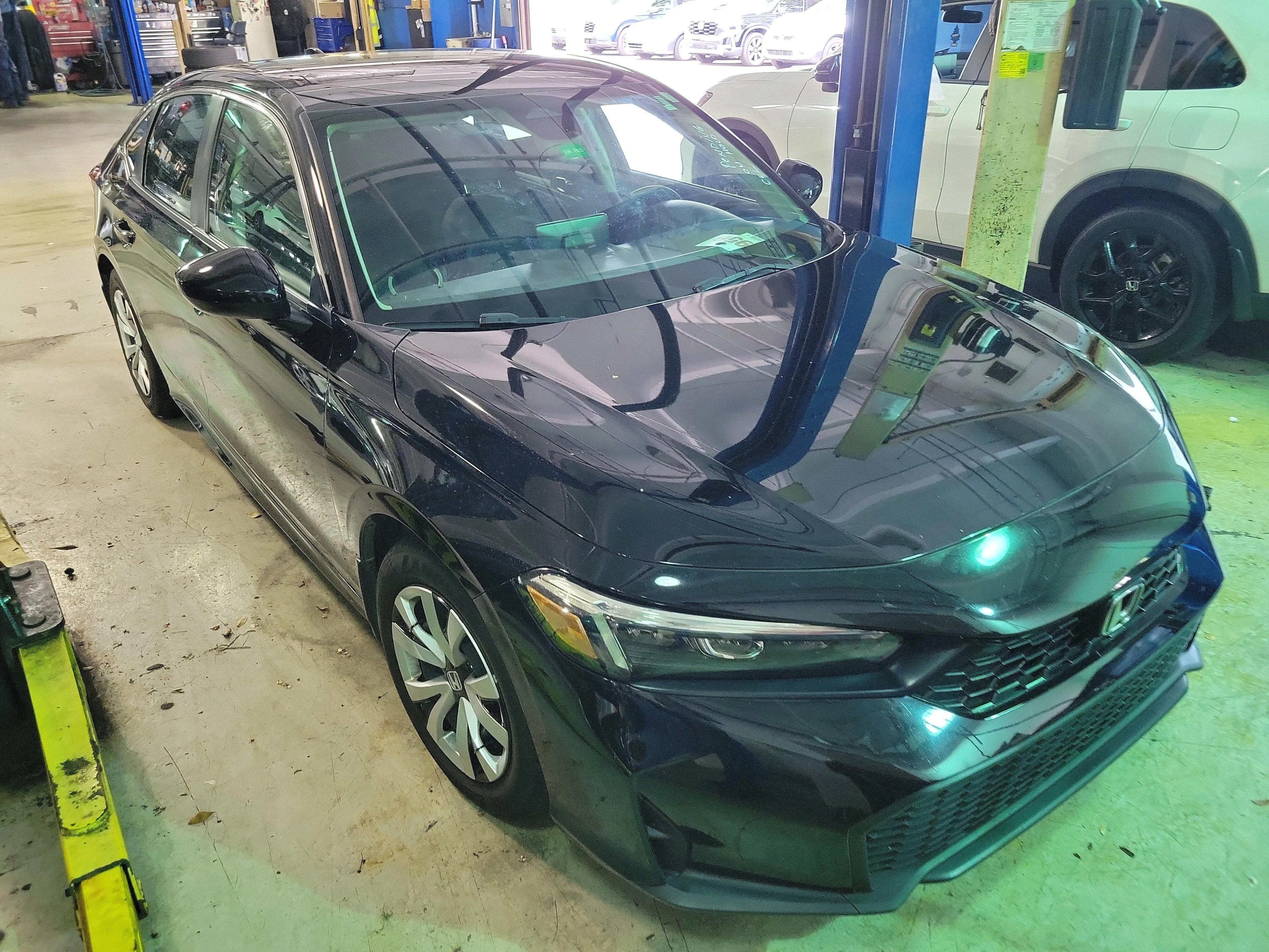 Certified Used 2025 Crystal Black Pearl Honda 4D LX image 3