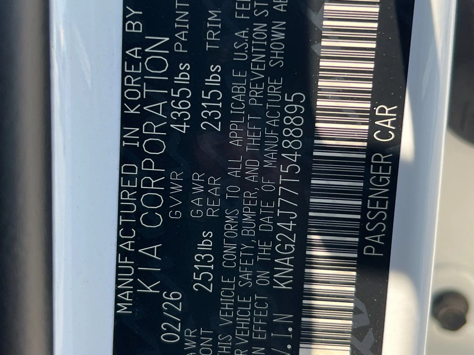 New 2026 White Kia LXS image 31
