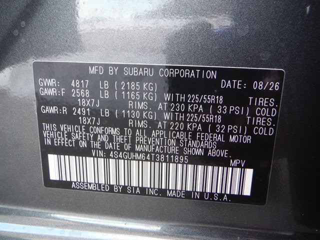 New 2026 MAGNETITE GRAY PEARL Subaru Limited image 43