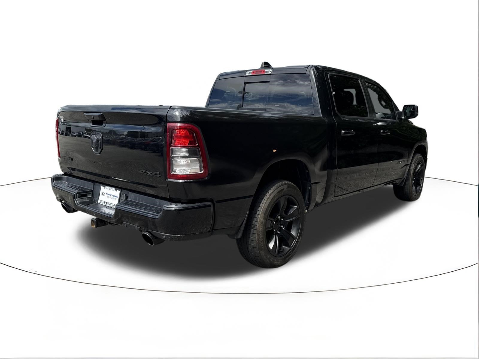 Used 2023 Diamond Black Crystal Pearlcoat Ram Big Horn image 3
