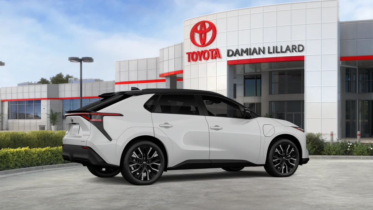 New 2026 Wind Chill Pearl with Midnight Black Metallic roof Toyota Limited image 11