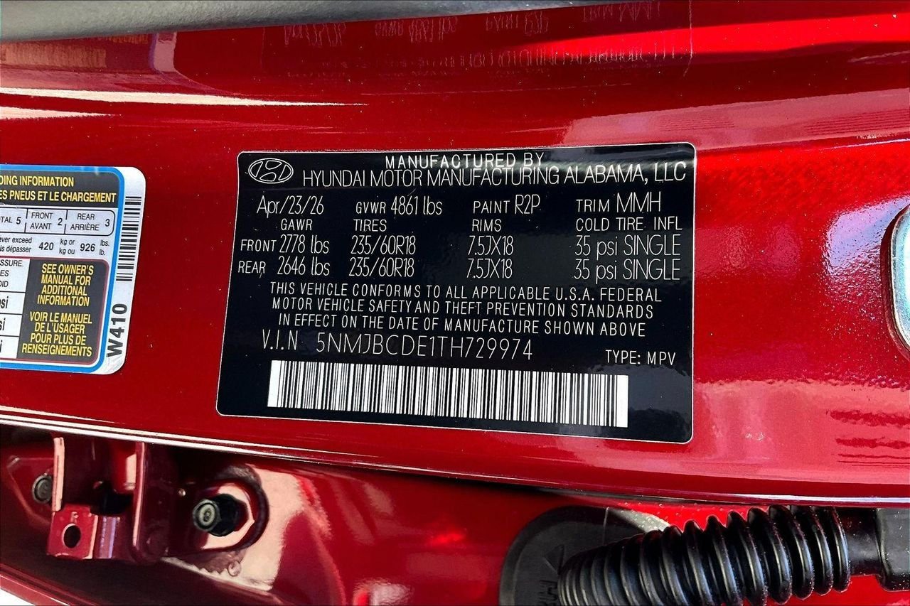 New 2026 Red Hyundai SEL AWD image 34