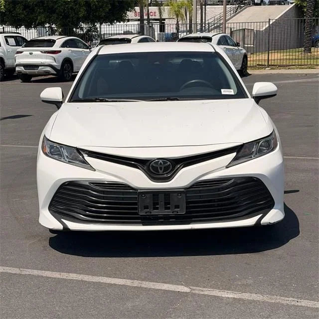 Used 2020 White Toyota LE image 2