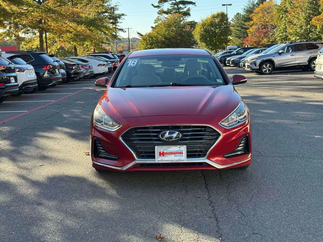 Used 2018 Hyundai Sonata SEL with VIN 5NPE34AF8JH614385 for sale in Huntington, NY