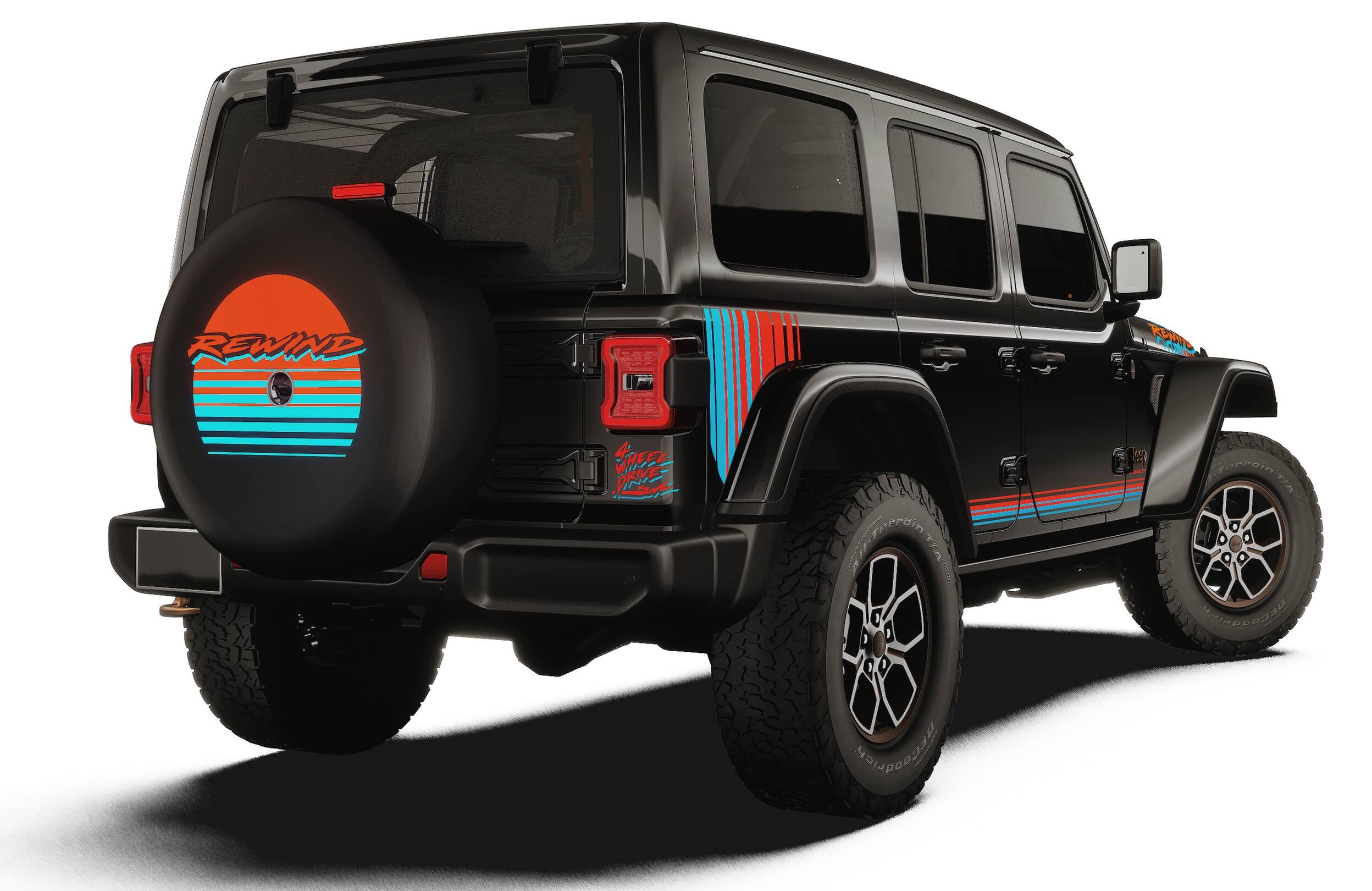 New 2027 Black Clear-Coat Exterior Paint Jeep Rewind image 14