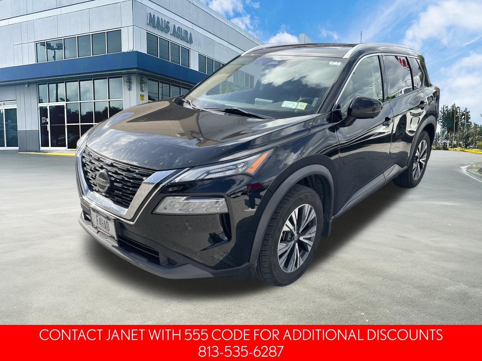 Used 2021 Black Nissan SV image 3