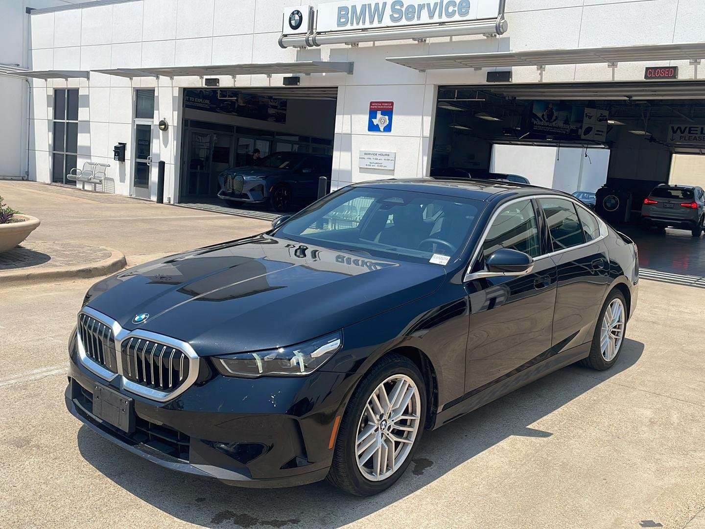 Certified Used 2024 Black Sapphire Metallic BMW 530i image 1