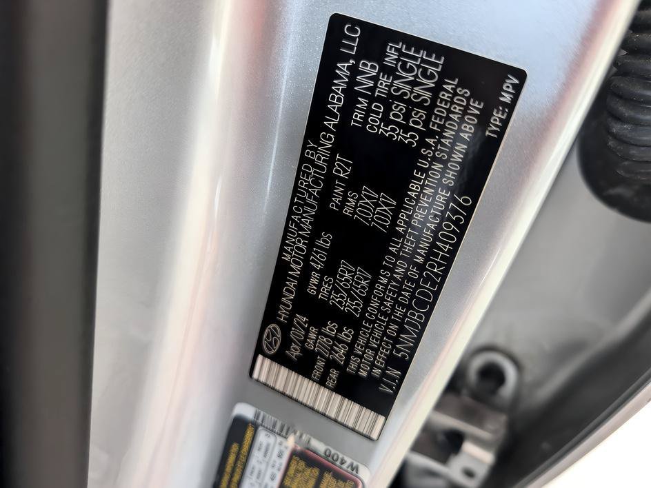 Used 2024 Shimmering Silver Hyundai SEL image 32