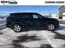 Used 2022 Midnight Black Metallic Toyota LE image 1