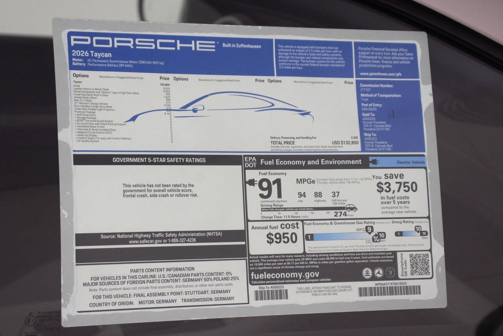 New 2026 Chalk Porsche  image 25
