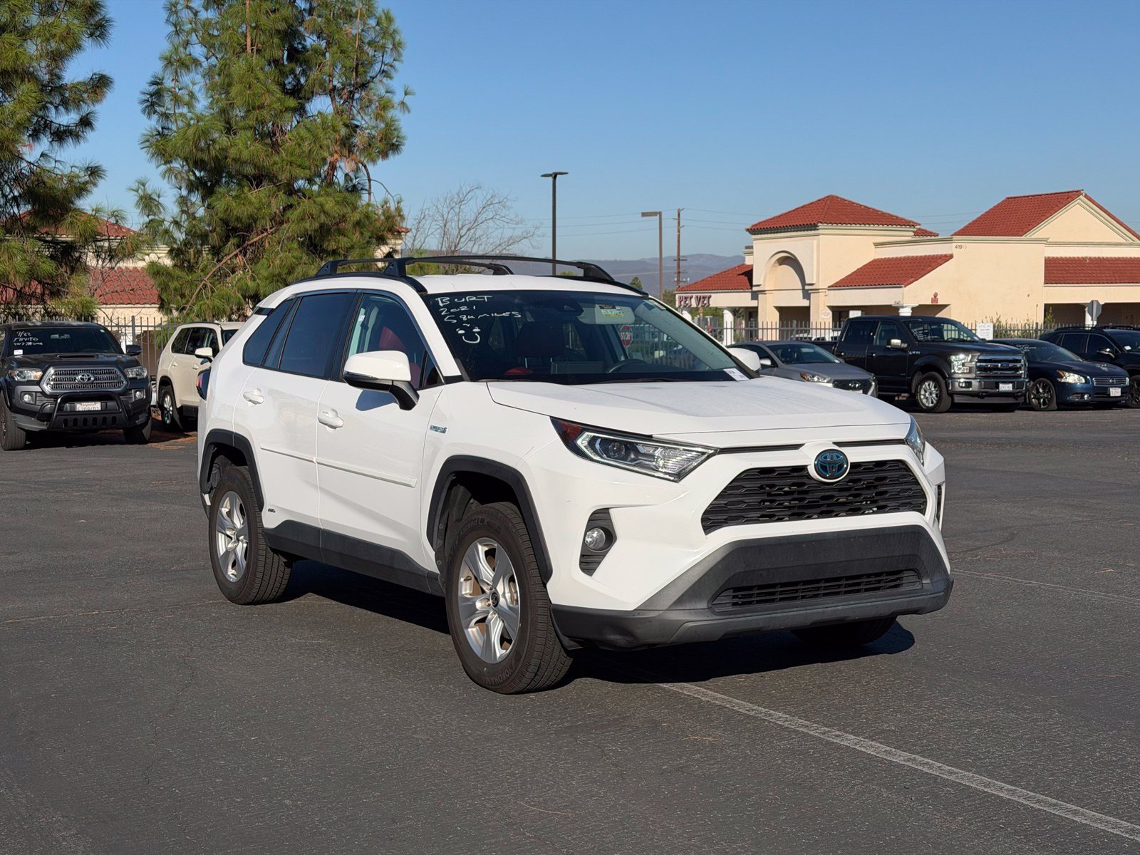 Certified Used 2021 Super White Toyota XLE image 2