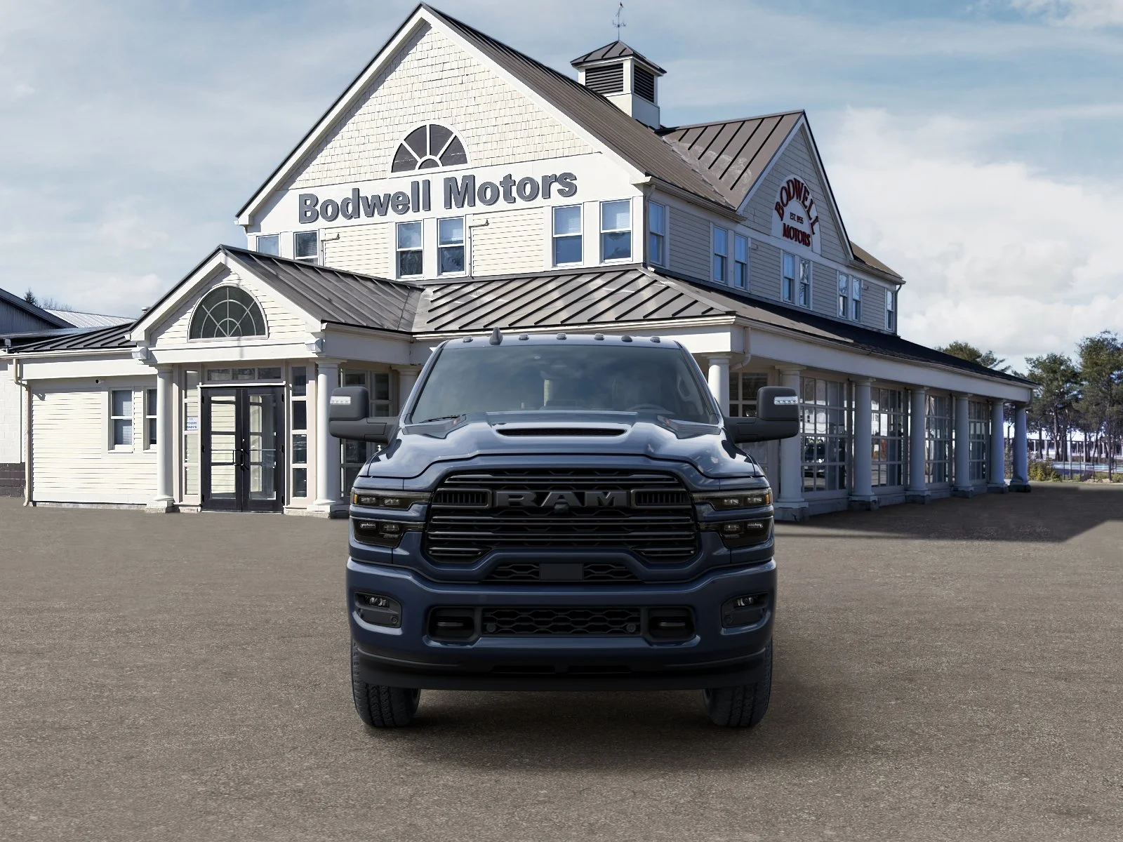 New 2026 Forged Blue Metallic Exterior Paint RAM Laramie Crew Cab 4x4 6